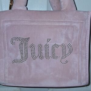 NWOT Juicy Couture Blush Velvet Tote